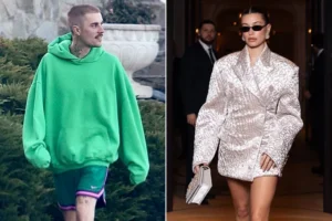 Hailey Bieber Shines in Paris Fashion Spotlight While Justin Bieber Keeps It Casual on the West Coast